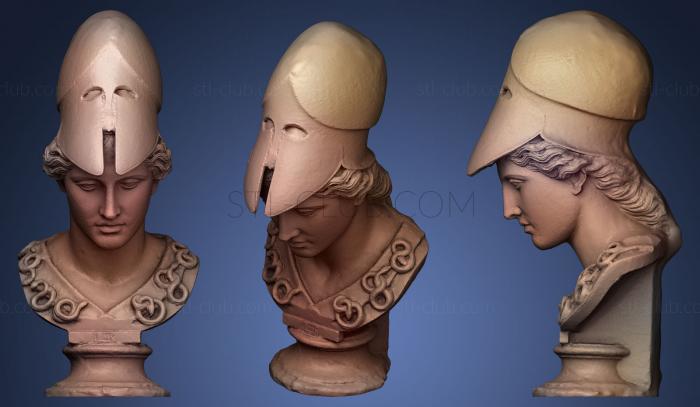 3D model Athena Bust (STL)
